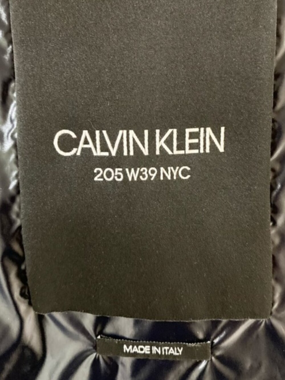 Calvin Klein Raf Simons 205W39NYC Down Filled Glossy Puffer Jacket Made in Italy - Picture 4 of 13
